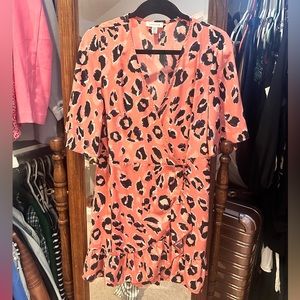 Pink leopard sun dress